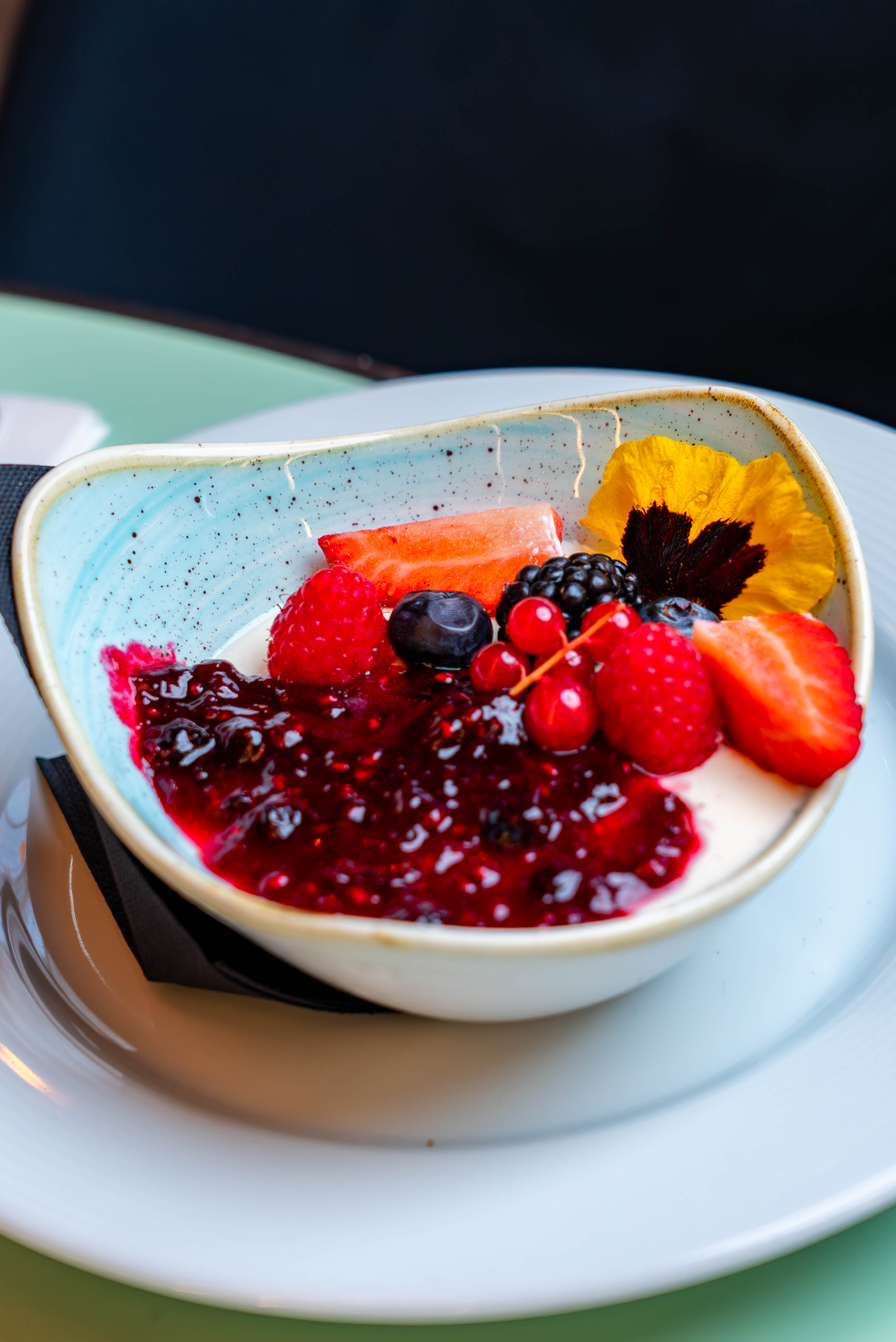Panna Cotta au fruits rouges
